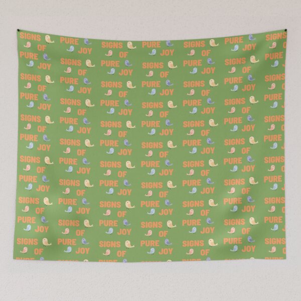 Item preview, Signs of Pure Joy Cute Retro Birds Typography designed and sold by PaniKulka.