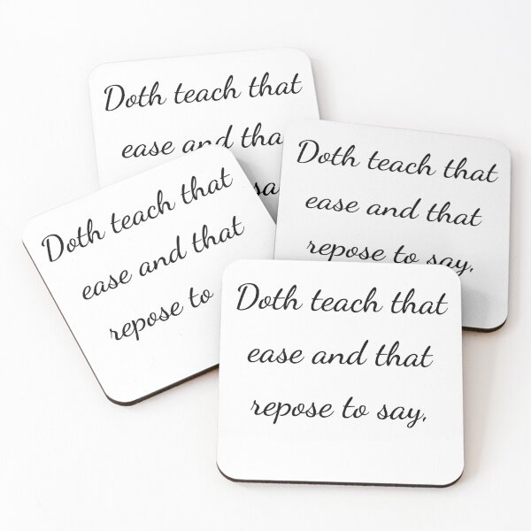 Item preview, "Enseña a decir esa facilidad y ese reposo," - letra negra designed and sold by ariksworld.