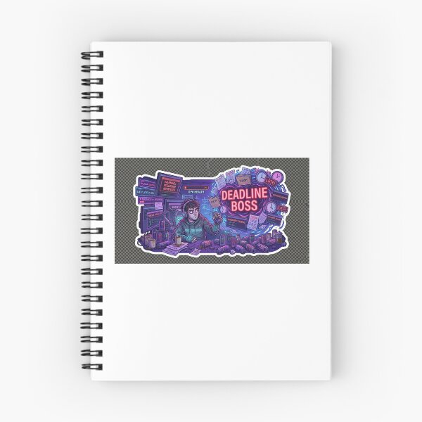 Item preview, Deadline Boss | Funny Student Meme Sticker designed and sold by BrahmiArts.
