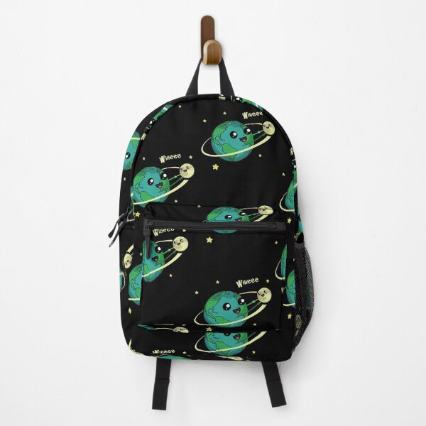 Item preview, Wiiiieee Happy Earth Moon Orbiting Space Cartoon designed and sold by marke770.