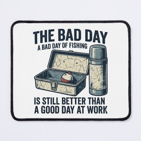Item preview, A Bad Day Of Fishing Is Better Than A Good Day At Work Retro designed and sold by Zeneris.