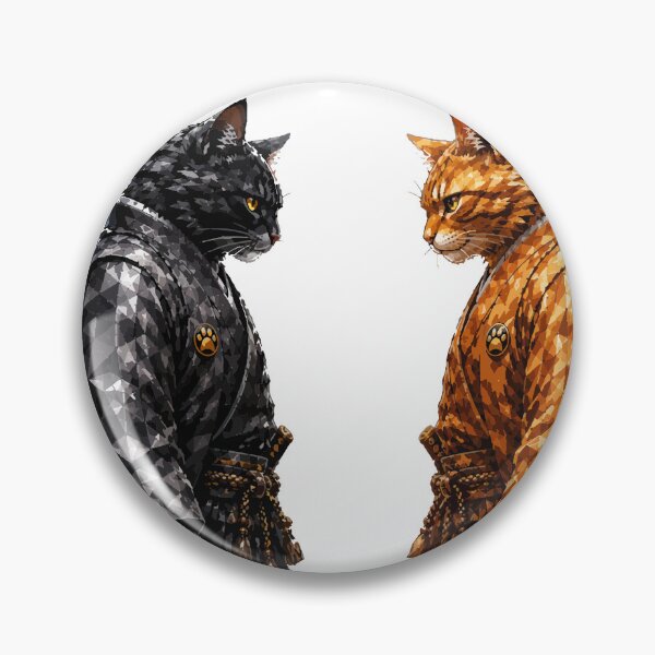 Item preview, The Final Duel / Samurai Cat Collection designed and sold by ValentynaTyshenkoArt.