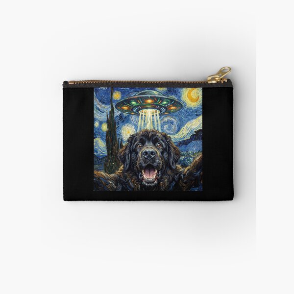 Item preview, Newfoundland Starry Night UFO Van Gogh Art Dog Selfie Lover designed and sold by Kimberley King Art  King Art.