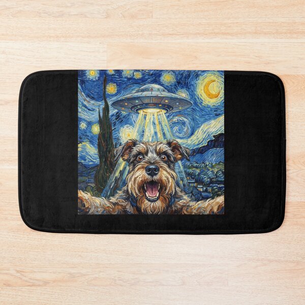 Item preview, Miniature Schnauzer Starry Night UFO Van Gogh Art Dog Selfie Lover designed and sold by Kimberley King Art  King Art.