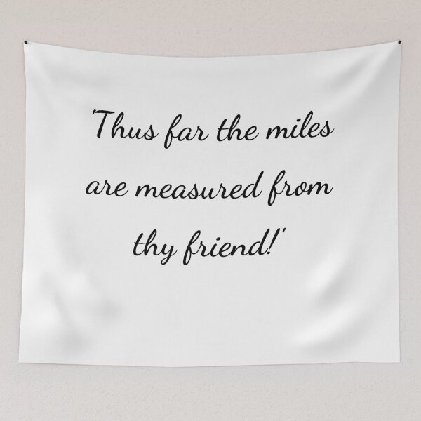 Item preview, "'Thus far the miles are measured from thy friend!'" - handwriting black designed and sold by ariksworld.