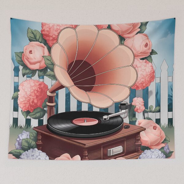 Item preview, A Gramophone Among Roses - International Music day designed and sold by Art-Arcade6.