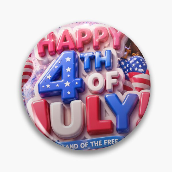 Item preview, Happy 4th of July Card | Cute 3D Patriotic Celebration Card | Gen Z USA Independence Day Digital Download designed and sold by lemcrisp.