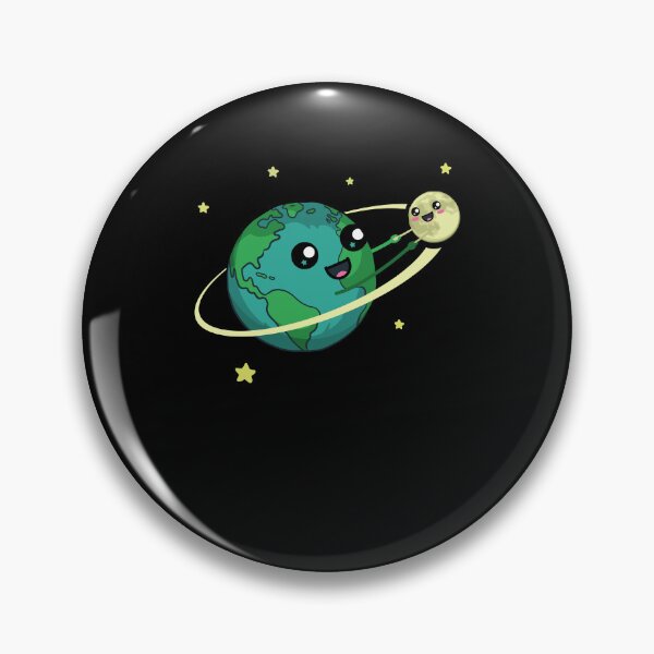 Item preview, Kawaii Earth Moon Orbiting Celestial Friends designed and sold by marke770.