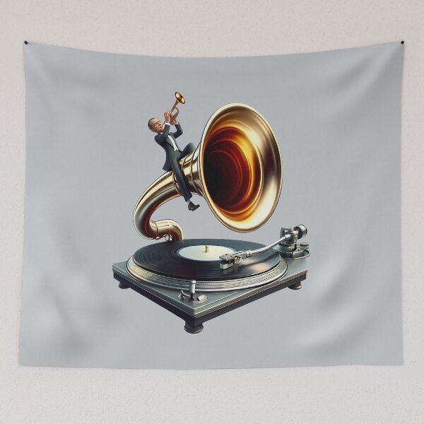 Item preview, Jazz Turntable   - World Music Day designed and sold by Art-Arcade6.