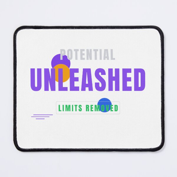 Item preview, Potential Unleashed – Modern Tech Typography Design designed and sold by HeartAndArtShop.