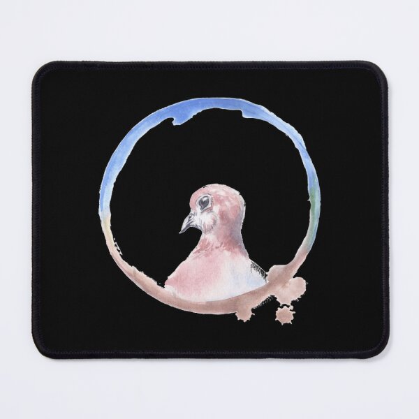 Item preview, Soft Pink Dove Watercolor Circle Ring Art designed and sold by Shwetamahaart.