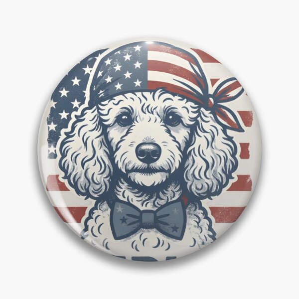 Item preview, Merica Poodle – July 4th Dog Shirt designed and sold by ZyxDes.