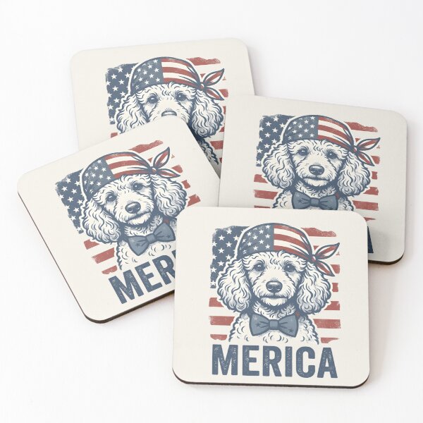 Item preview, Merica Poodle – July 4th Dog Shirt designed and sold by ZyxDes.