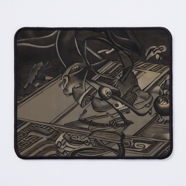 Item preview, Dark Serpent Invasion Circuit Floor Surreal Abstract Art designed and sold by YugenWorkshop.