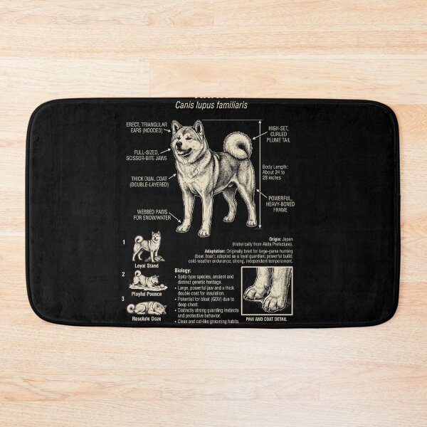 Item preview, Akita Scientific Anatomy Biology Dog Lover designed and sold by Kimberley King Art  King Art.