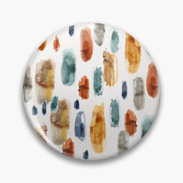 Item preview, Watercolor Brush Strokes Seamless Pattern – Earthy Tones Boho Abstract Print designed and sold by 555Design.