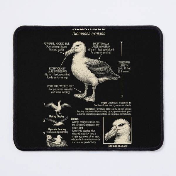 Item preview, Albatross Scientific Anatomy Biology Animal Lover designed and sold by Kimberley King Art  King Art.