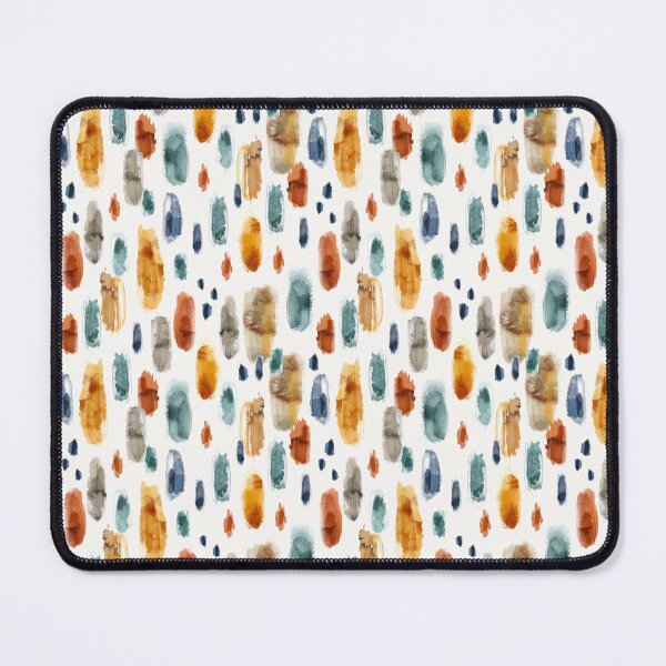 Item preview, Watercolor Brush Strokes Seamless Pattern – Earthy Tones Boho Abstract Print designed and sold by 555Design.