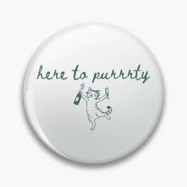 Item preview, Here to Purrrty designed and sold by ladycerebellum.