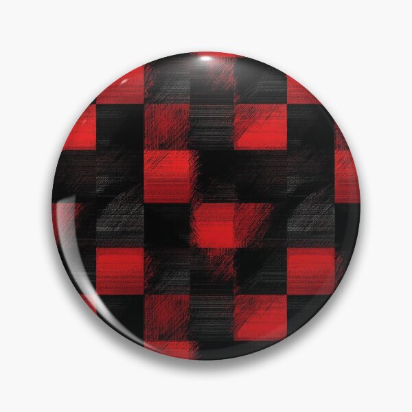 Item preview, Grunge Brushstroke Red And Black Buffalo Plaid Pattern designed and sold by igraphixart.