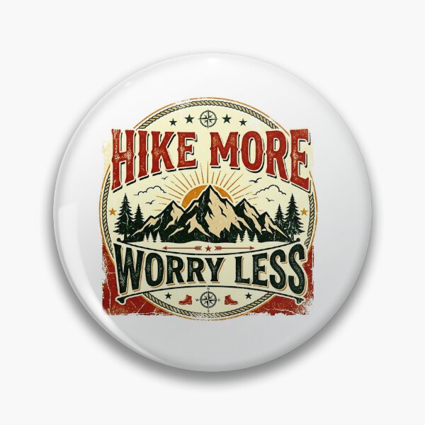 Item preview, Hike More Worry Less Smoky Mountains Hiking Quote Funny Design designed and sold by Yellowriversss.
