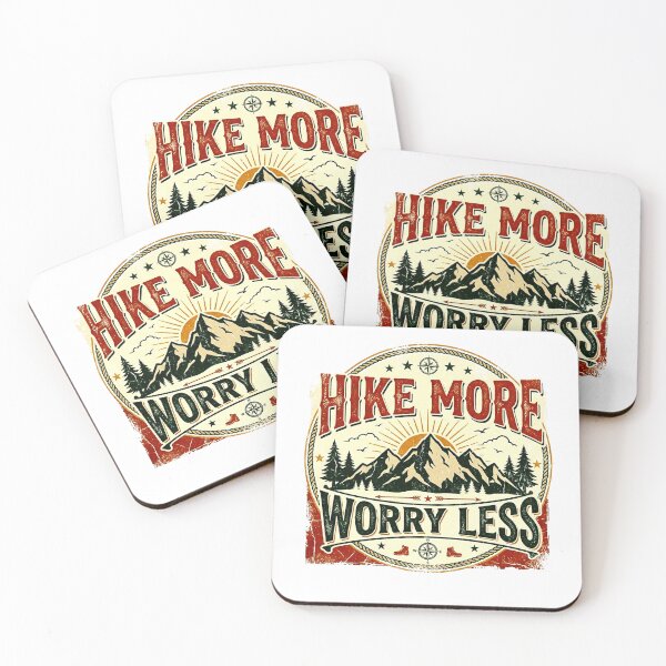 Item preview, Hike More Worry Less Smoky Mountains Hiking Quote Funny Design designed and sold by Yellowriversss.