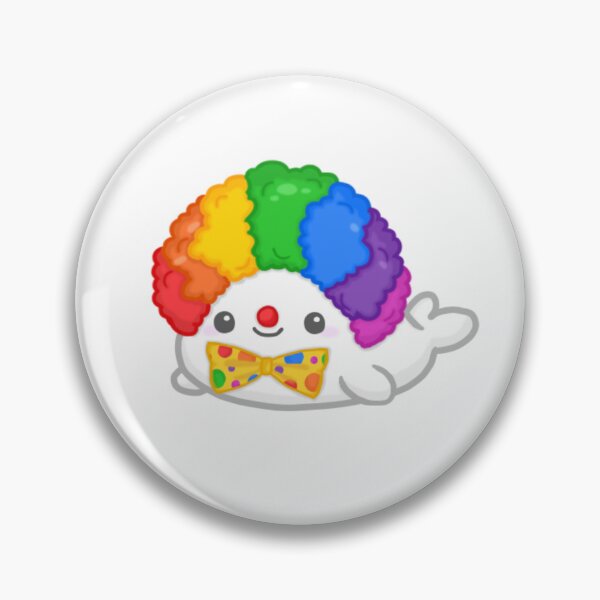 Item preview, Cute Clown Beluga Whale Sticker designed and sold by Belugaverse.