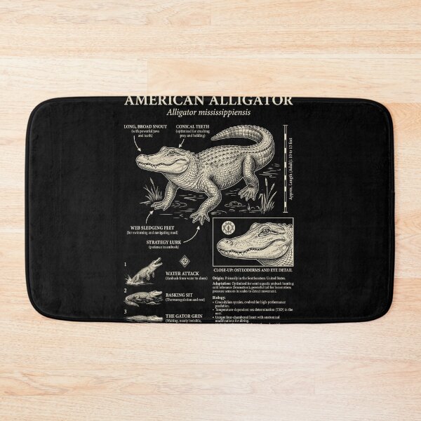 Item preview, Alligator Scientific Anatomy Biology Animal Lover designed and sold by Kimberley King Art  King Art.