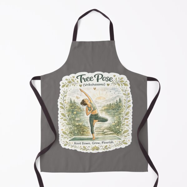 Item preview, Tree Pose (Vrikshasana) – Root Down & Grow Yoga Sticker designed and sold by Trigart-art.