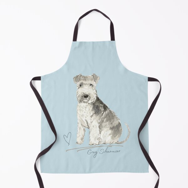 Item preview, Grey Schnauzer Dog Illustration designed and sold by AnulaArt.