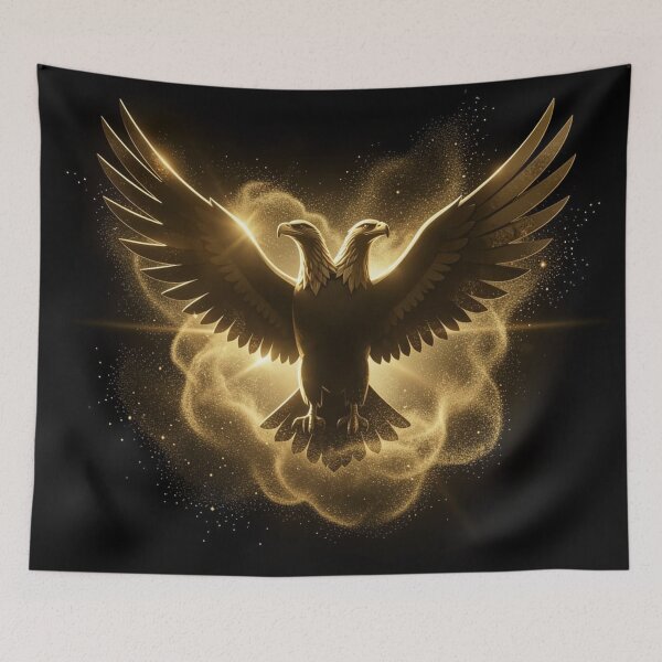 Item preview, Cosmic Constellation Illyrian Eagle High-Contrast Graphic Print designed and sold by TaBogroupsRed.