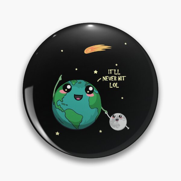 Item preview, Kawaii Earth Moon Comet Space Humor Design designed and sold by marke770.