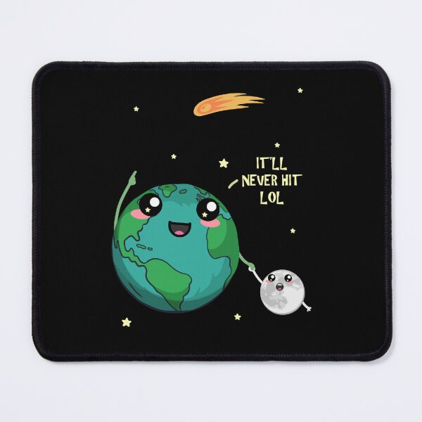 Item preview, Kawaii Earth Moon Comet Space Humor Design designed and sold by marke770.