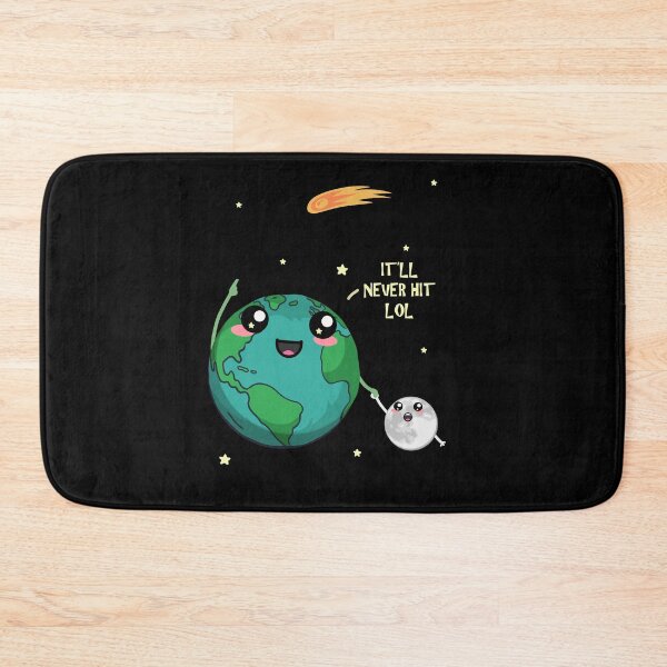 Item preview, Kawaii Earth Moon Comet Space Humor Design designed and sold by marke770.