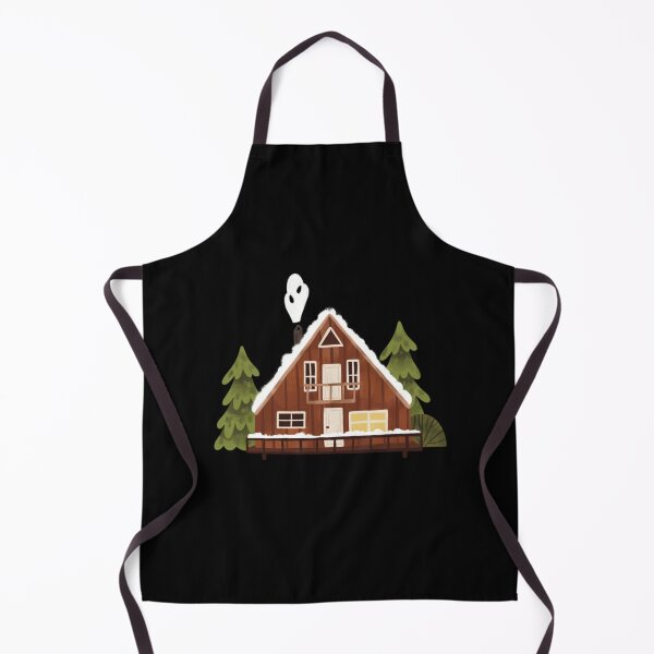 Item preview, A Frame Cabin Cozy Woodland Cottage Art designed and sold by carlottaiart.