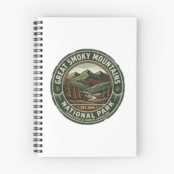 Item preview, Great Smoky Mountains Vintage Badge Retro National Park Vector Design designed and sold by Yellowriversss.