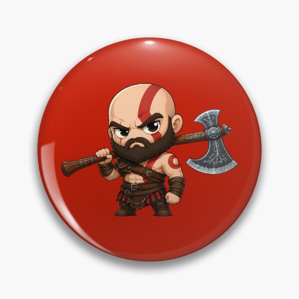 Item preview, Cool Dad Kratos logo - god of war gamer design v2 designed and sold by SlightlyUnreal.