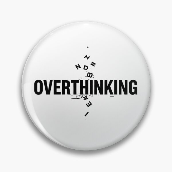 Item preview, Overthinking Breakdown Typography | Minimal Brutalist Emotional Glitch Text Design designed and sold by RandomWalker.