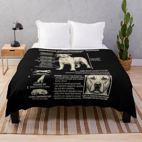Item preview, American Staffordshire Terrier Scientific Anatomy Biology Dog Lover designed and sold by Kimberley King Art King Art.