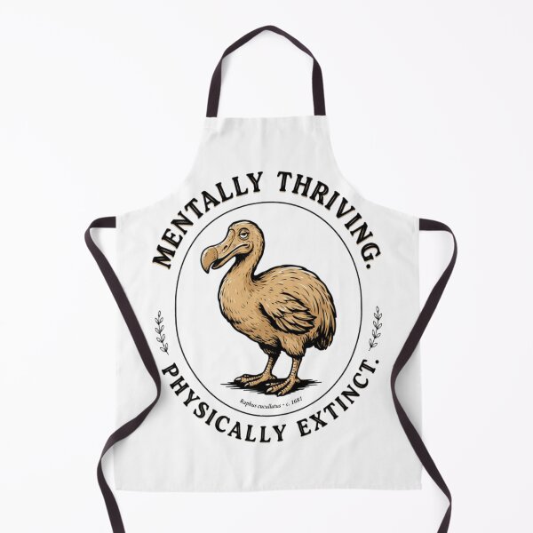 Item preview, Dodo Bird Mentally Thriving Physically Extinct Vintage Illustration designed and sold by Max Store.