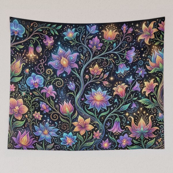 Item preview, Luminous floral dreamscape designed and sold by Sigtrix.