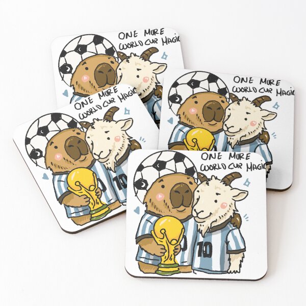 Item preview, Awkward Animal Hat Club – One More World Cup Magic | Capybara & GOAT Argentina Football 2026 designed and sold by chupichapa.