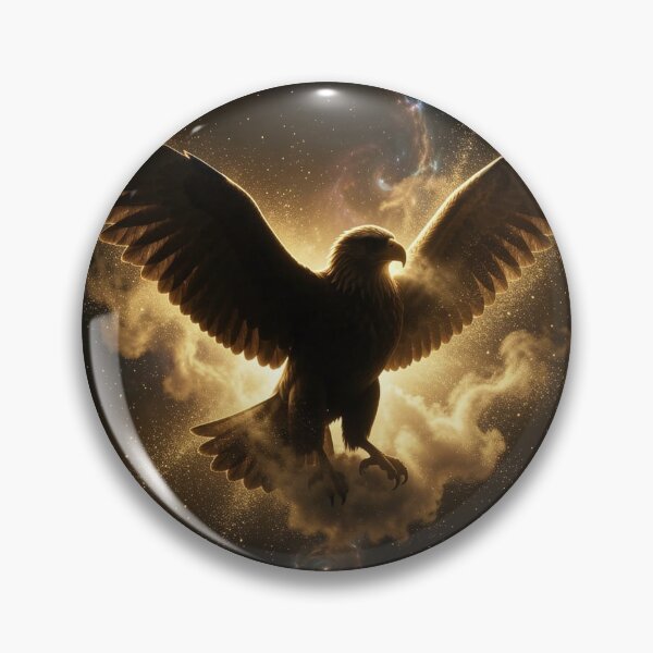 Item preview, Avant-Garde Gold Dust Explosion Illyrian Eagle Luxury Icon designed and sold by TaBogroupsRed.