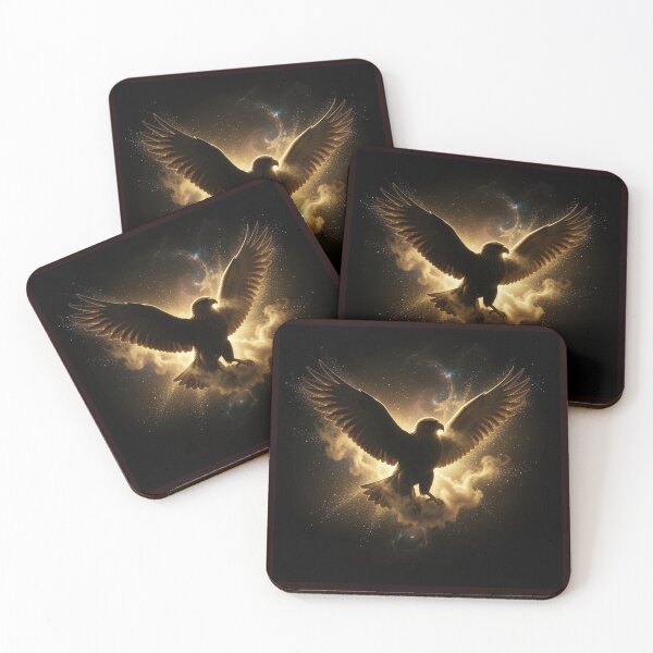 Item preview, Avant-Garde Gold Dust Explosion Illyrian Eagle Luxury Icon designed and sold by TaBogroupsRed.