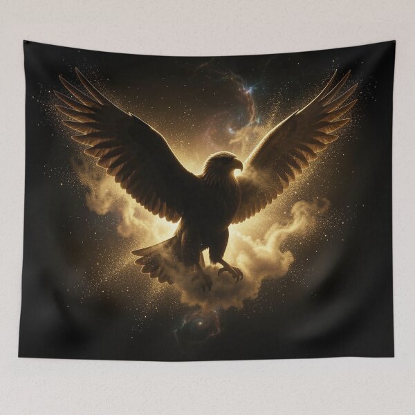 Item preview, Avant-Garde Gold Dust Explosion Illyrian Eagle Luxury Icon designed and sold by TaBogroupsRed.