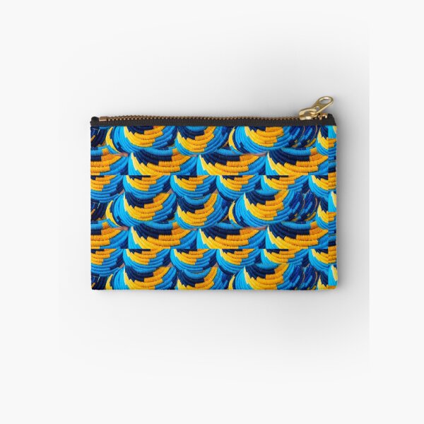 Item preview, Artisan Blue and Yellow Woven Thread Seamless Pattern designed and sold by ElementoVisual.