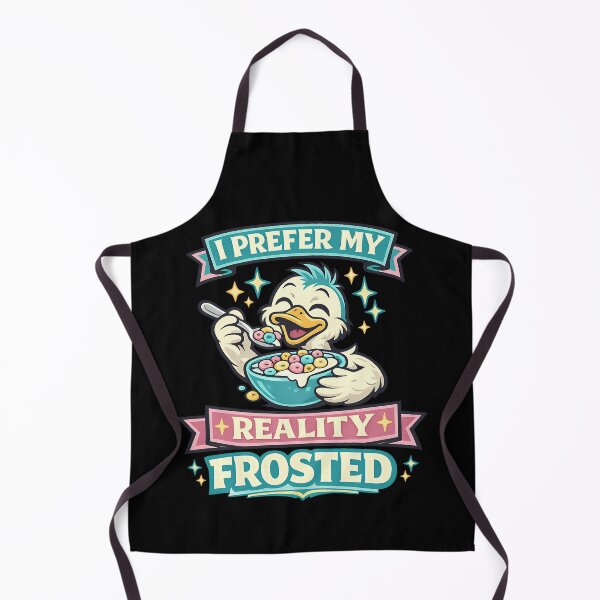 Item preview, I Prefer My Reality Frosted Funny Cereal Lover Duck Design designed and sold by TeeTimeTreasure.