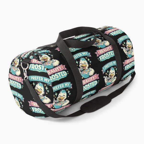 Item preview, I Prefer My Reality Frosted Funny Cereal Lover Duck Design designed and sold by TeeTimeTreasure.
