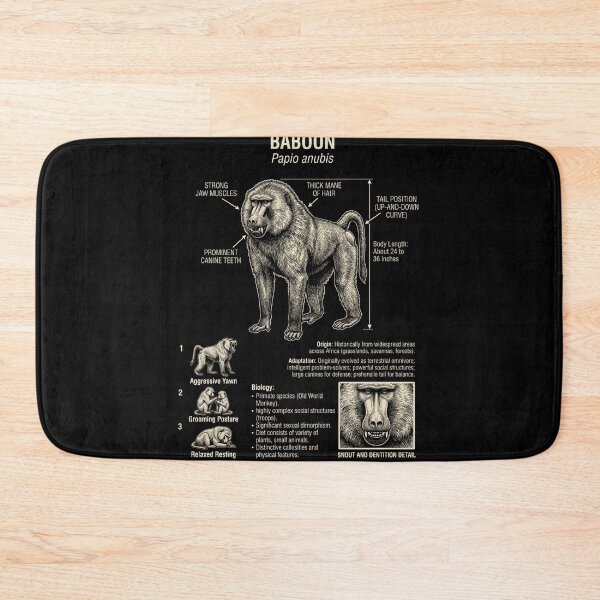 Item preview, Baboon Scientific Anatomy Biology Animal Lover designed and sold by Kimberley King Art  King Art.