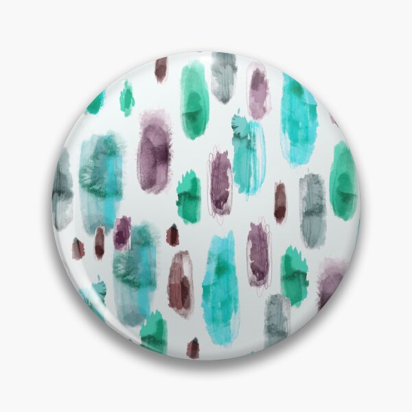 Item preview, Watercolor Brush Strokes Seamless Pattern – Teal Purple Brown Boho Abstract Print designed and sold by 555Design.